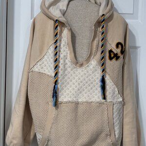 Hoodie - Urban Outfitters - BDG - Textured Hoodie Sweatshirt with Drawcord
